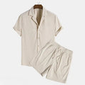 Set de blusa y pantalon corto para verano de caballero